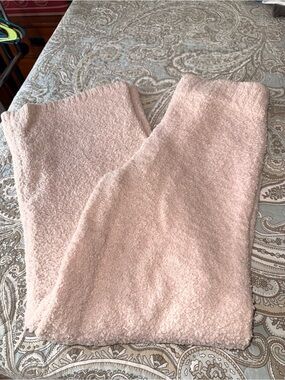 SKIMS Cozy Bouclé Lounge Pants in Light Pink